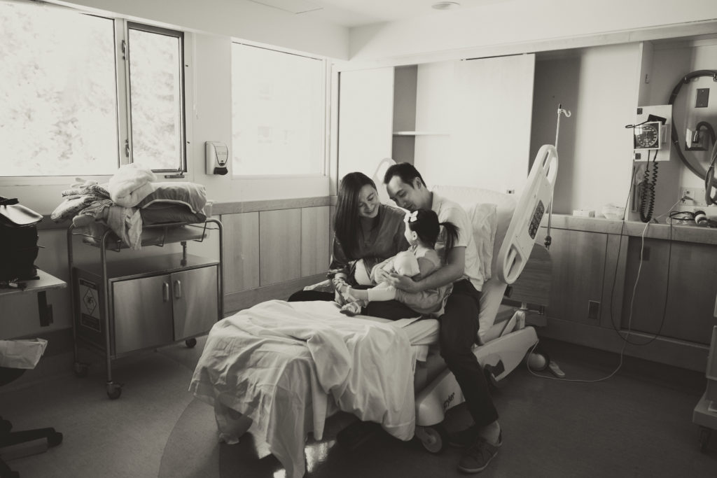newborn photoshoot at hospital