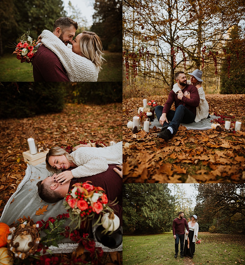 details of engagement session at Williams Park
