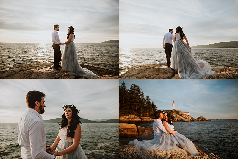 intimate elopement in West Vancouver