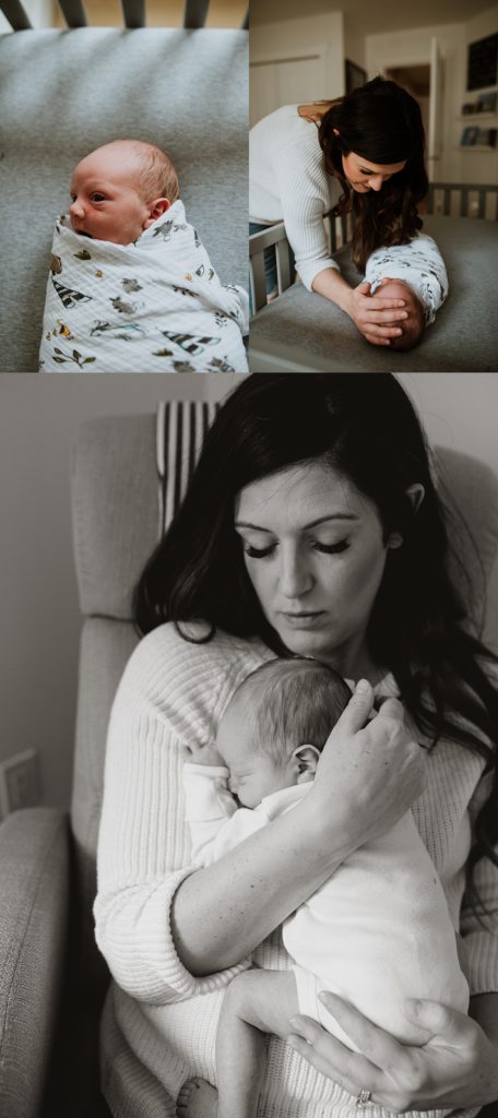 Newborn session with family welcoming baby boy in Pitt Meadows, BC