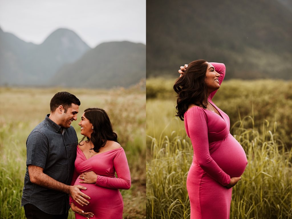 Tahira and Farhan's Vancouver maternity photography session at Pitt Lake