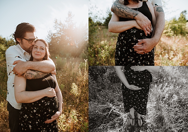 Langley maternity photography session at Aldergrove Regional Park