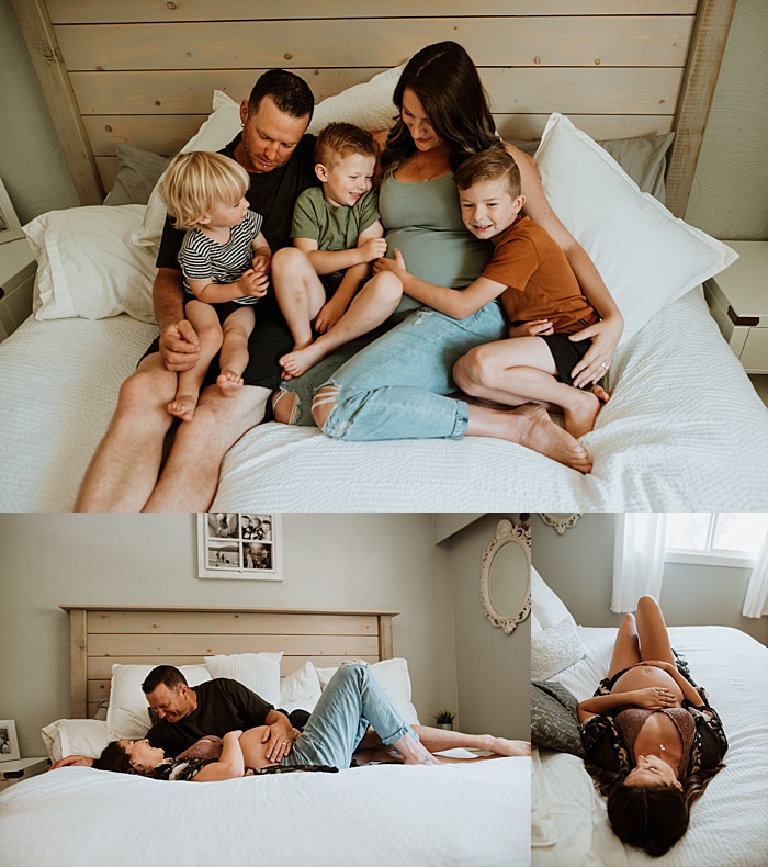 Lifestyle in-home maternity session in Maple Ridge, BC