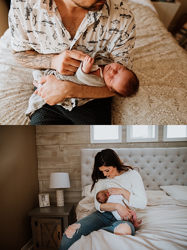 Lifestyle in-home newborn photography