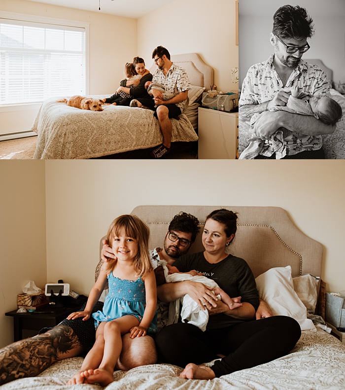Lifestyle in-home newborn sessions are all about celebrating with a family as they welcome their newest member!