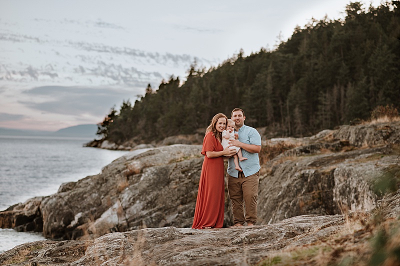 North Vancouver Photographer family session with mom, dad and baby.
