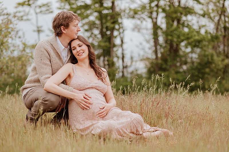 couple during a maternity photoshoot in Vancouver