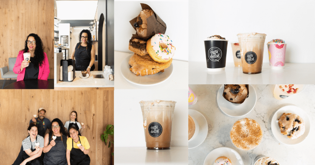 Side-by-side image showing brand vs. product photo styles

