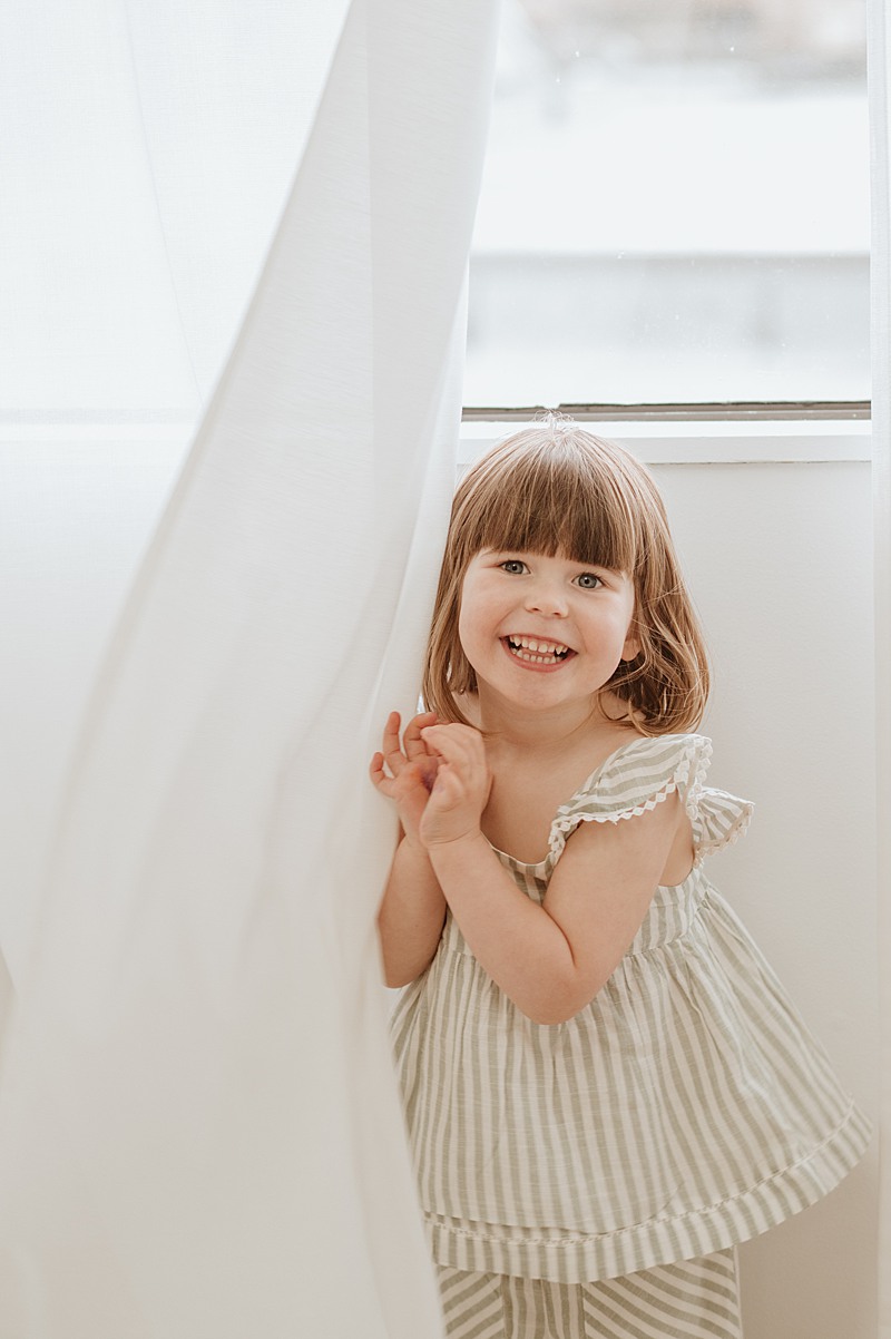 Warm natural light portraits in a Vancouver studio