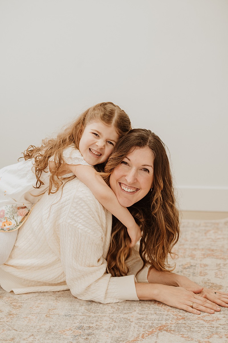 Vancouver photo studio family session with soft natural light