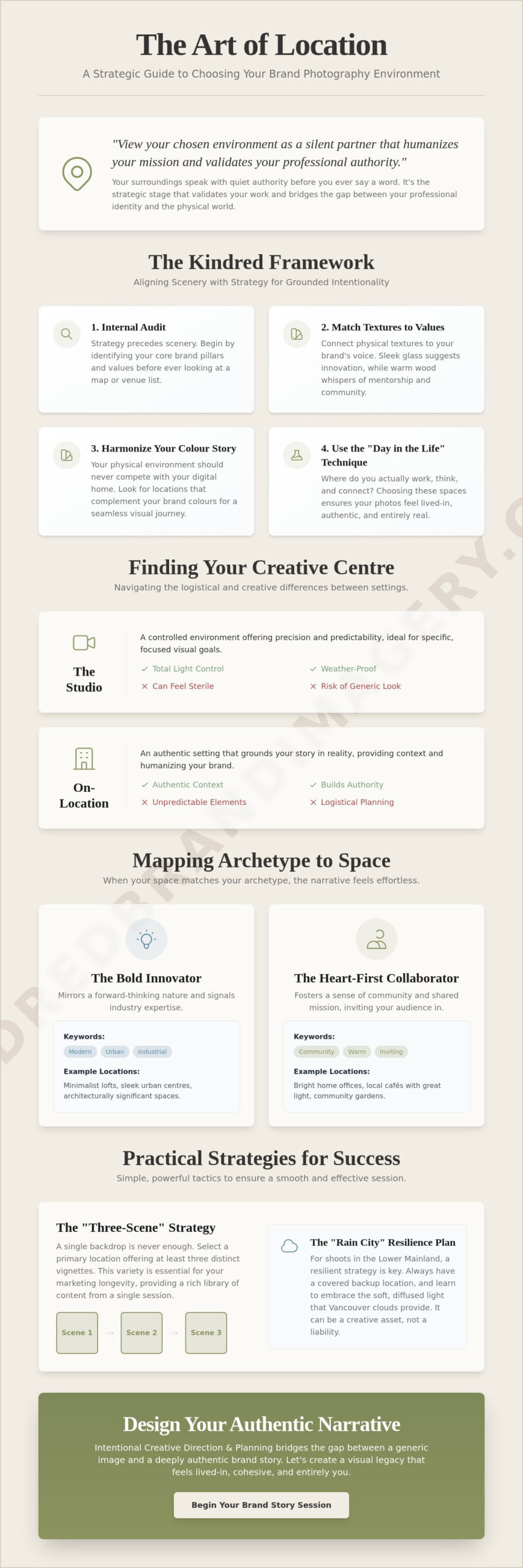 Choosing Locations for Brand Photography: A Strategic Guide to Visual Storytelling