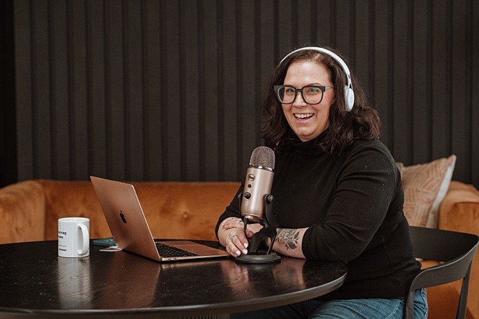 Photo of an entrepreneur and podcast host