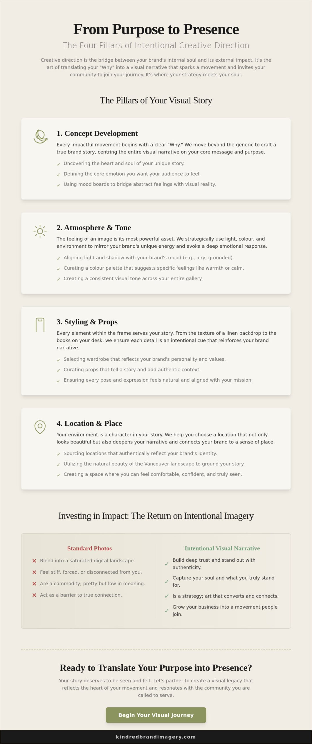 Creative Direction for a Photoshoot: Translating Your Purpose into Imagery